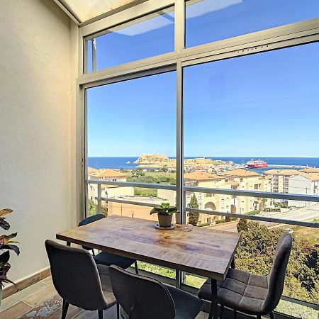 Tres Beau Duplex Vue Panoramique Mer, Proche Plage LʼÎle-Rousse المظهر الخارجي الصورة